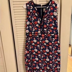 Kate Spade Floral Mini Dress - Navy, Red, and White
